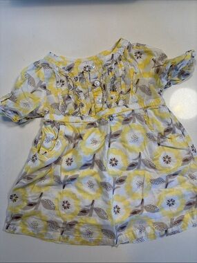 Yellow Floral Baby Dress- Old Navy